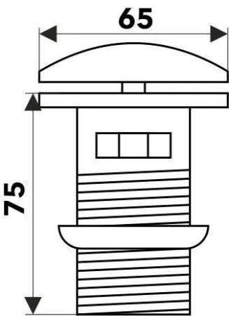 Донный клапан Melana MLN-ТB10 для раковины с переливом, серый - купить в Москве по низкой цене в интернет-магазине с доставкой по всей России | HITsant Донный клапан Melana MLN-ТB10 для раковины с переливом, серый