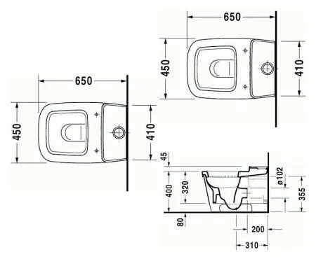 Чаша для унитаза-компакта Duravit Esplanade 2147090000 - купить в Москве по низкой цене в интернет-магазине с доставкой по всей России | HITsant Чаша для унитаза-компакта Duravit Esplanade 2147090000