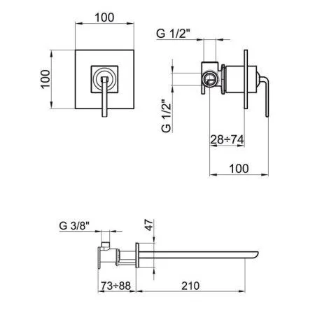 Смеситель для раковины Webert Wolo WO830607564, черный - купить в Москве по низкой цене в интернет-магазине с доставкой по всей России | HITsant Смеситель для раковины Webert Wolo WO830607564, черный