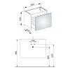 Тумба под раковину Keuco Plan 32962290000 80 инокс матовый