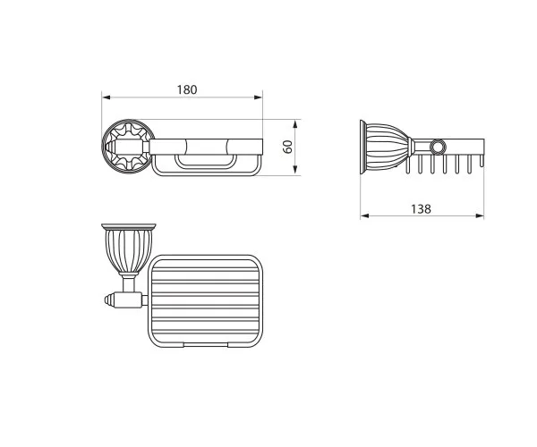 Мыльница решетка RUSH Socotra (ST12410)