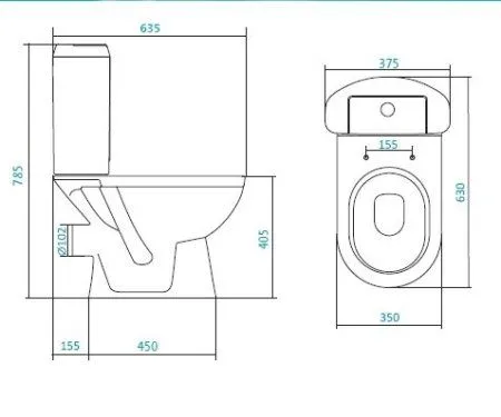 Унитаз-компакт Santek Сенатор WH110067