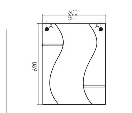 Зеркало-шкаф навесной без подсветки MIXLINE Венеция-60 белый (77001136)
