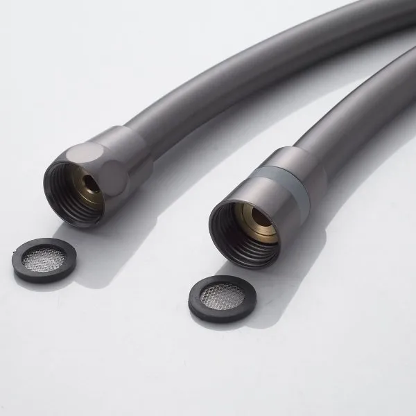 Смеситель для душевой кабины однорычажный  Shevanik S4716T, Оружейная сталь