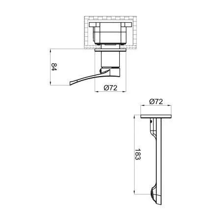 Смеситель для раковины Shevanik S4VC34TM1TVR, Оружейная сталь