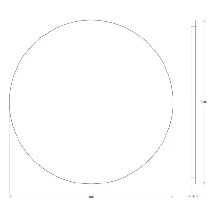 Зеркало Evoform Ledshine BY 2557 100x100