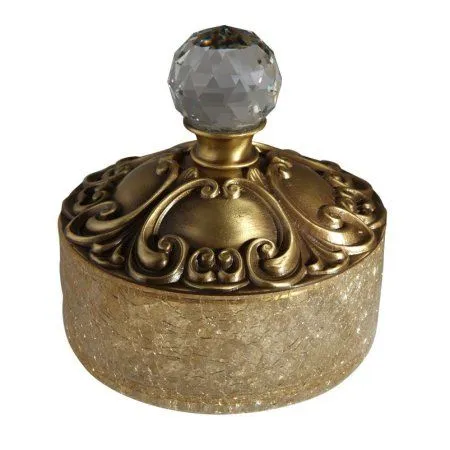 Контейнер Migliore Cristalia 16761 низкий, бронза/swarovski