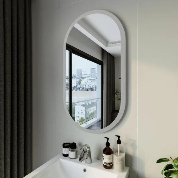 Зеркало Бриклаер Вега 55 овал сенсор на зеркале бесконтактный