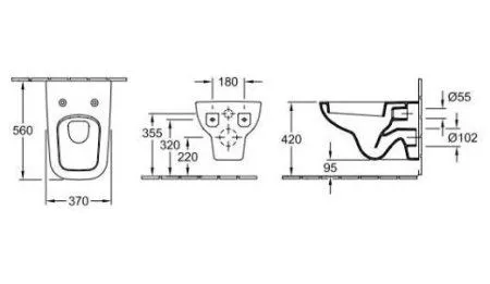 Унитаз подвесной Villeroy & Boch Joyce 56071001