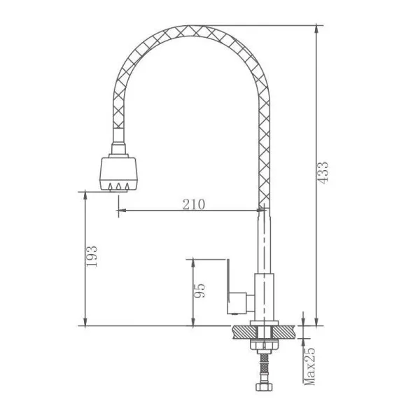 Кран на одну воду Haiba (HB4181)