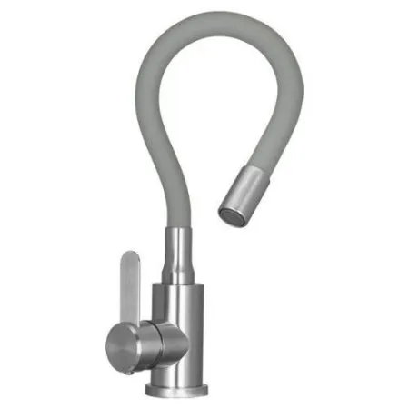 Смеситель Wisent W74004-9 нержавеющая сталь/серый