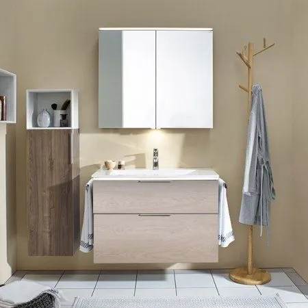 Тумба с раковиной Burgbad Eqio SEYQ093F2632C001*1 93 фланелевый дубовый