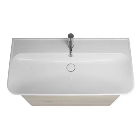 Тумба с раковиной Burgbad Iveo SFEN100F2834G0161C0001*1 100 фланелевый дубовый