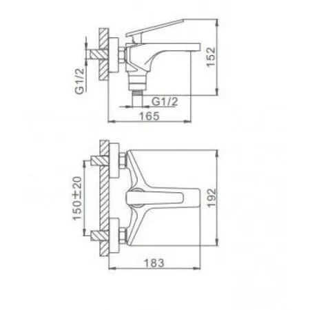 Смеситель для ванны Frap F3258