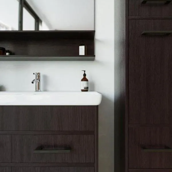 Тумба под раковину напольная Бриклаер ЧИЛИ венге, 90 см