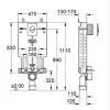 Система инсталляции Grohe Uniset 38723001 для подвесного унитаза