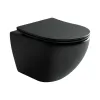 Унитаз подвесной Ceramica Nova Metropol CN4002MB микролифт, черный