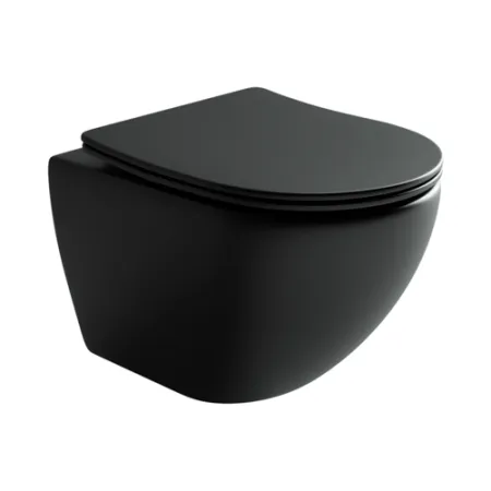 Унитаз подвесной Ceramica Nova Metropol CN4002MB микролифт, черный