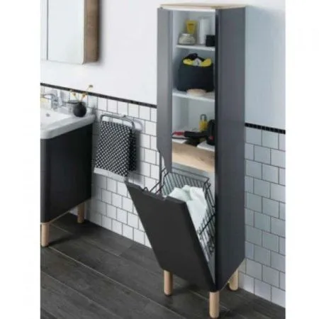 Шкаф-пенал VitrA Sento 60856 40 L матовый антрацит