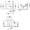 Биде подвесное Duravit DuraStyle 2287150000 белый