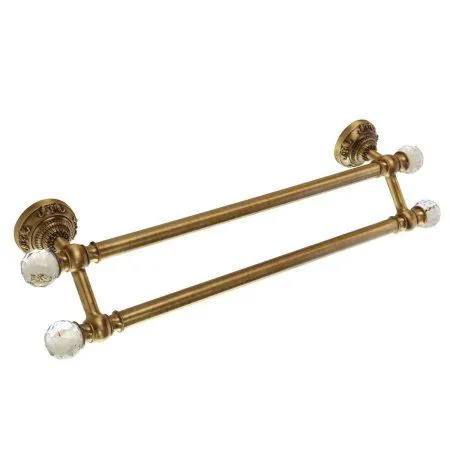 Полотенцедержатель Migliore Cristalia 16777 двойной L60 бронза/swarovski