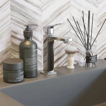 Комплект смесителя 3в1 Paini Bari RTUYCRFUSEZPT2XA3VUE1BVOR для раковины и ванны с душевым комплектом, хром