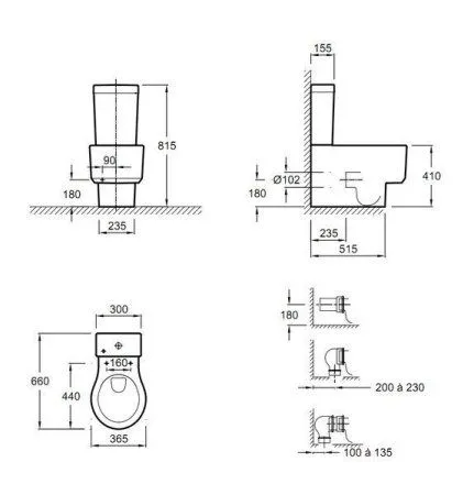 Унитаз-компакт Jacob Delafon Formilia Viragio 4449K-00