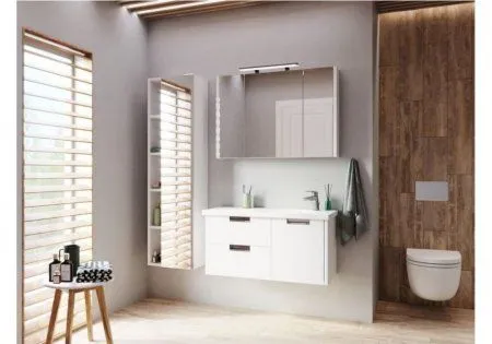 Шкаф-зеркало Roca Etna 857305806 100 белый глянец