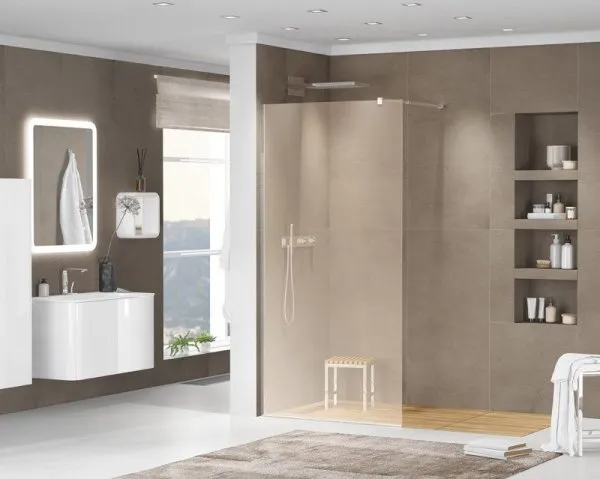 Душевая перегородка Cezares Liberta LIBERTA-L-1-120-C-Cr 120 прозрачное стекло, хром