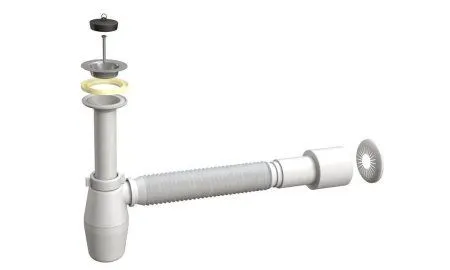 Сифон для раковины BONOMINI (2634WX45B0WZ) - купить в Москве по низкой цене в интернет-магазине с доставкой по всей России | HITsant Сифон для раковины BONOMINI (2634WX45B0WZ)
