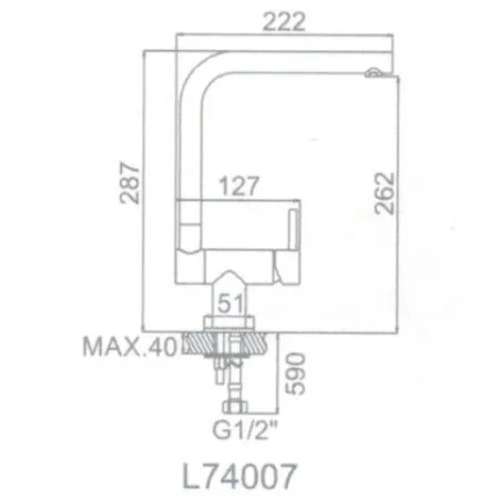 Смеситель Ledeme L74007 нержавеющая сталь