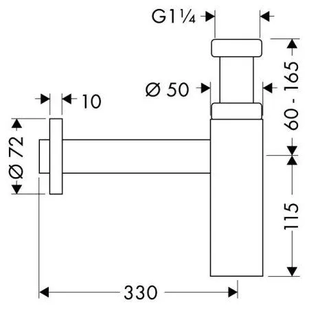 Сифон для раковины Hansgrohe Flowstar 52105000