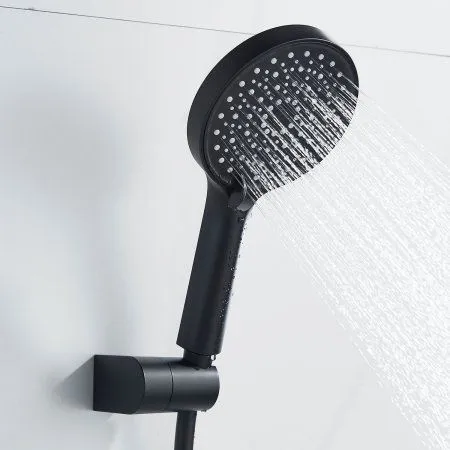 Смеситель для душевой кабины однорычажный  Shevanik S4716H, Черный