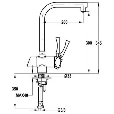 Смеситель Teka OS 206 Хром