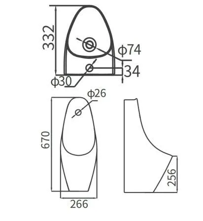 Писсуар ARROW AN639 подвесной