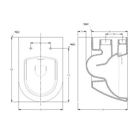 Унитаз подвесной Serel Saphire SP26SL микролифт