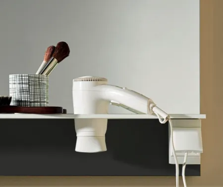 Зеркало Burgbad Eqio SEZQ090F2010 90х77 с полкой , светодиодной подсветкой, серый