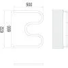 Полотенцесушитель водяной Terminus М-образный (1") 60х50 4620768881190, хром