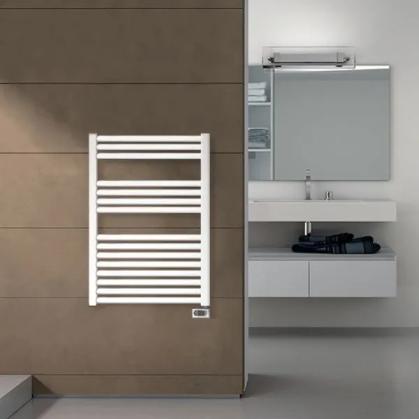 Полотенцесушитель электрический Irsap Ares EIS058K01IR01NNN 81,8x58 белый - купить в Москве по низкой цене в интернет-магазине с доставкой по всей России | HITsant Полотенцесушитель электрический Irsap Ares EIS058K01IR01NNN 81,8x58 белый