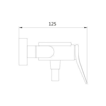 Смеситель  для душа Shevanik S4IO71MC6CFZ, Белый