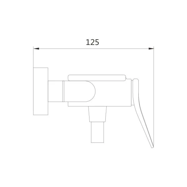 Смеситель  для душа Shevanik S4KC71IE6, Хром