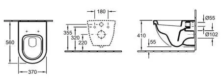 Унитаз подвесной Villeroy & Boch Subway R1