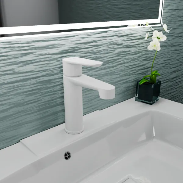 Смеситель для раковины D&K Bayern.München белый (DA1562108) - купить в Москве по низкой цене в интернет-магазине с доставкой по всей России | HITsant Смеситель для раковины D&K Bayern.München белый (DA1562108)