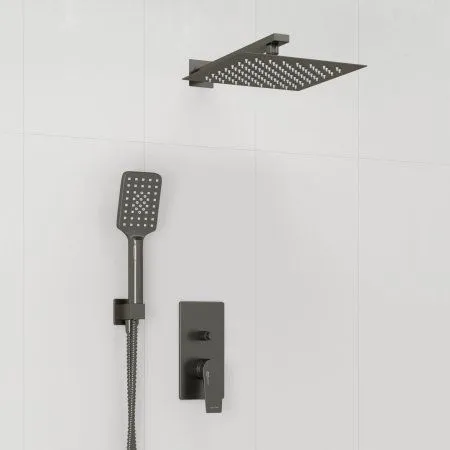 Встраиваемая душевая система WasserKRAFT A84202 оружейная сталь