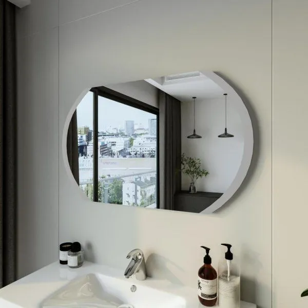 Зеркало Бриклаер Вега/Мальта 100 овал сенсор на зеркале