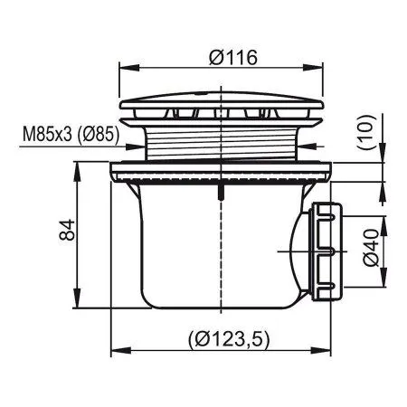 Сифон для поддона Ravak Professional 90 X01309 хром