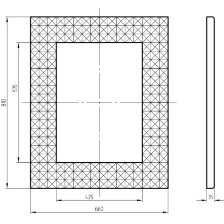 Зеркало Migliore 30601 80х65 серебро