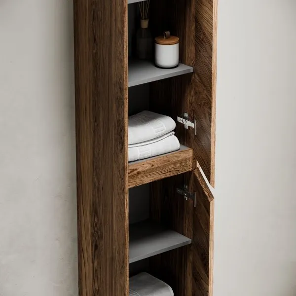 Шкаф-пенал SANCOS Libra Floor напольный, дуб чарльстон, 350х300х1870мм,   PLB35FECH