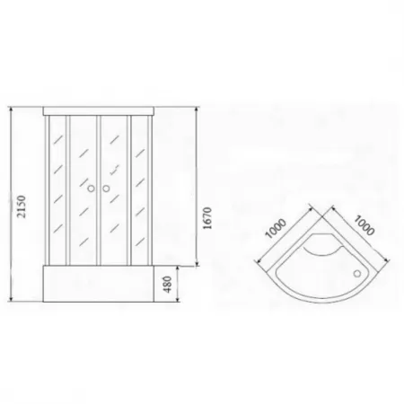 Душевая кабина Parly Super SP118