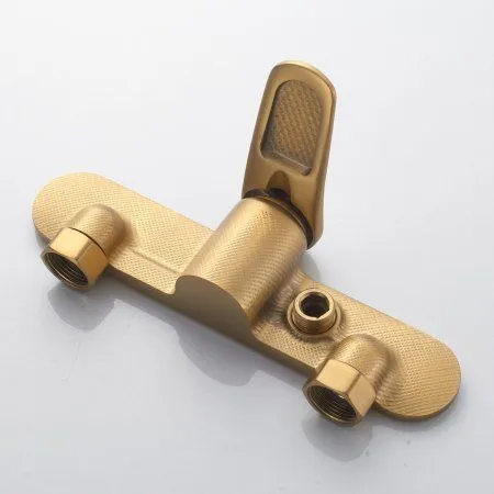 Смеситель для душевой кабины однорычажный  Shevanik S4716G, Золотой сатин